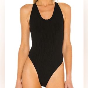 Free People Intimately Speed Dial Bodysuit Black